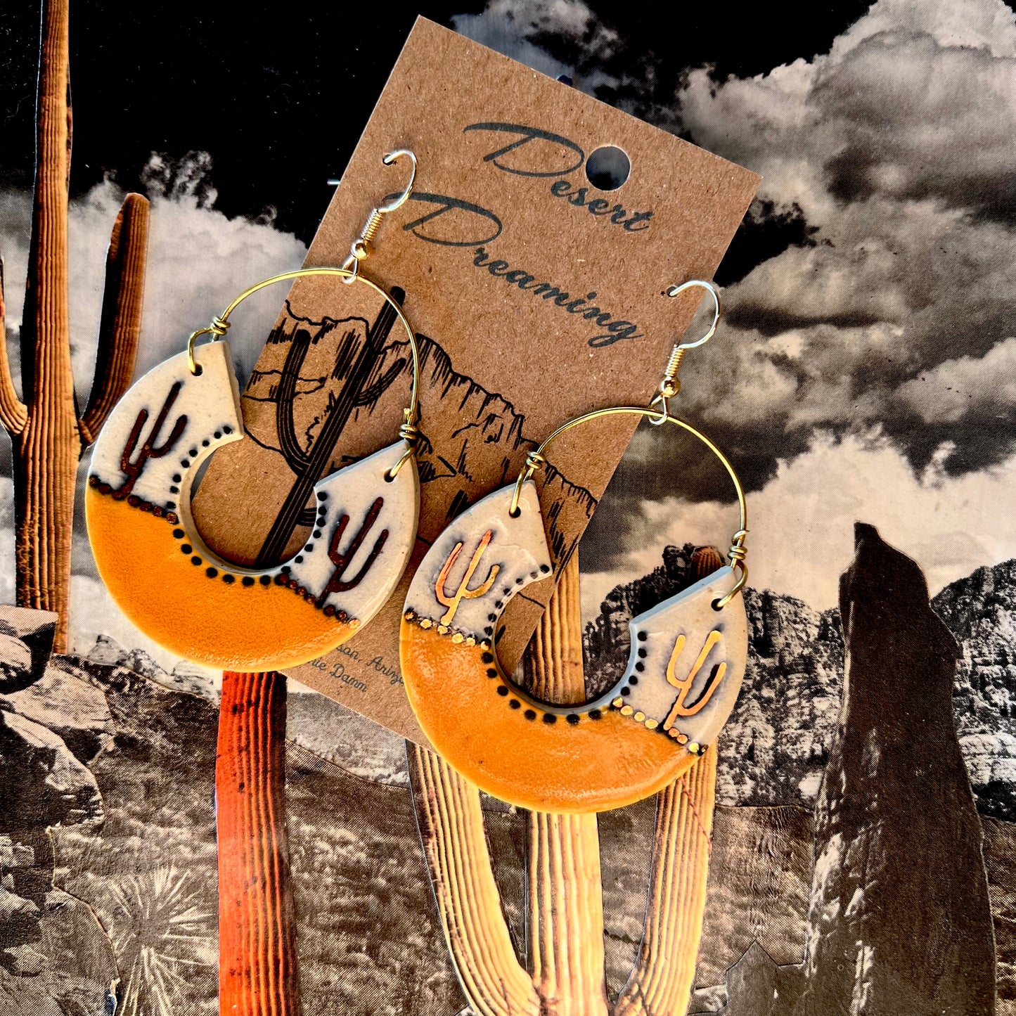 Desert Dreaming Ceramic Earrings