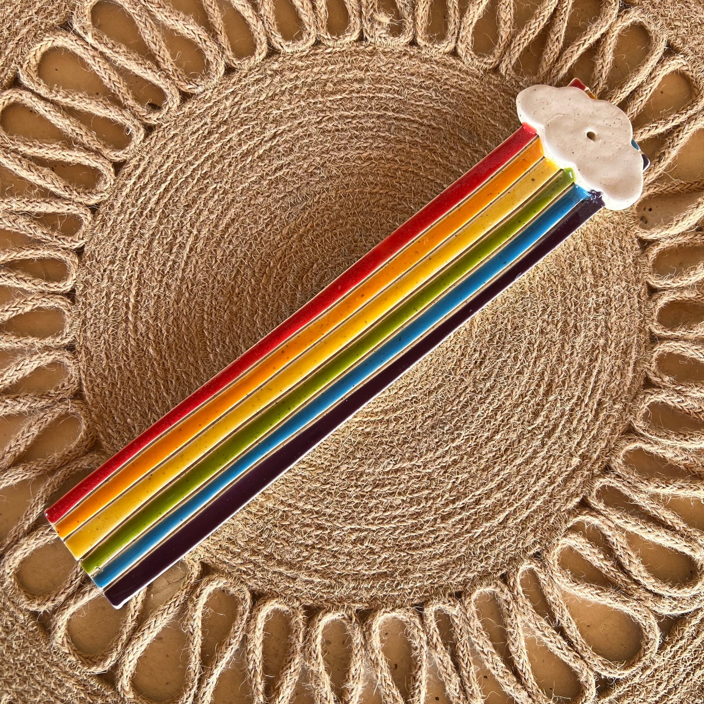 Rainbow Ceramic Incense Burner