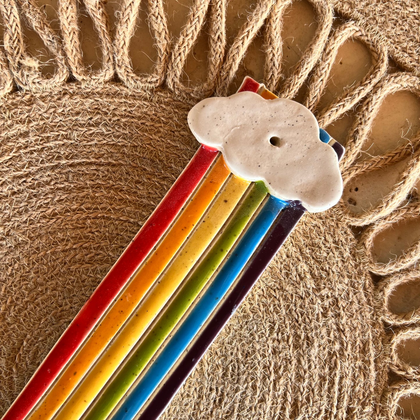 Rainbow Ceramic Incense Burner