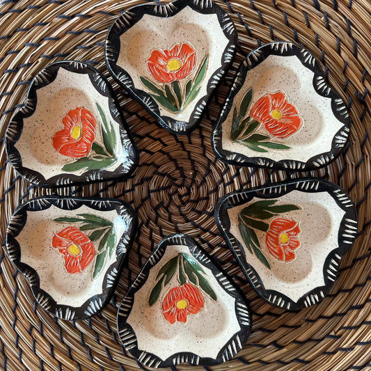 Mini Heart Sgraffito Dish