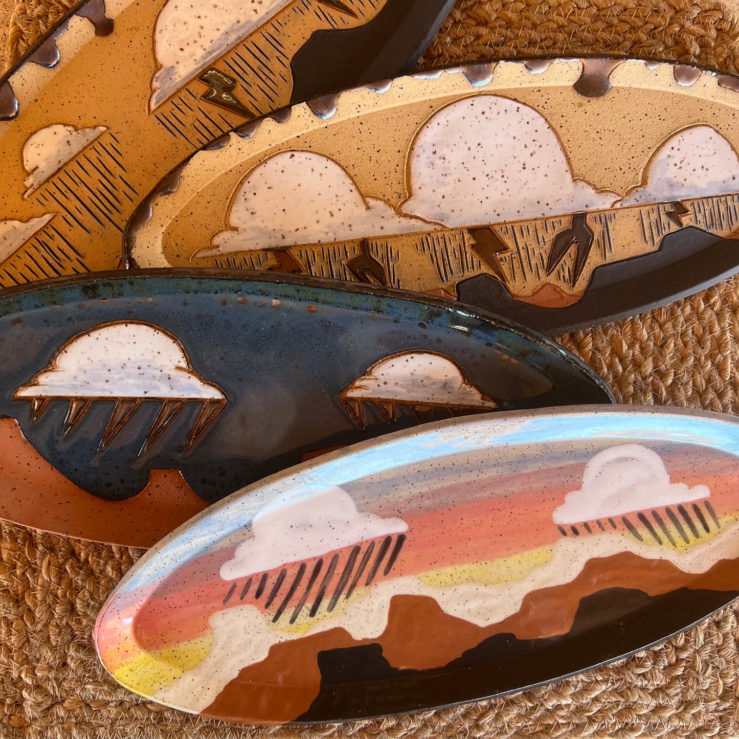 Monsoon inspired art platters