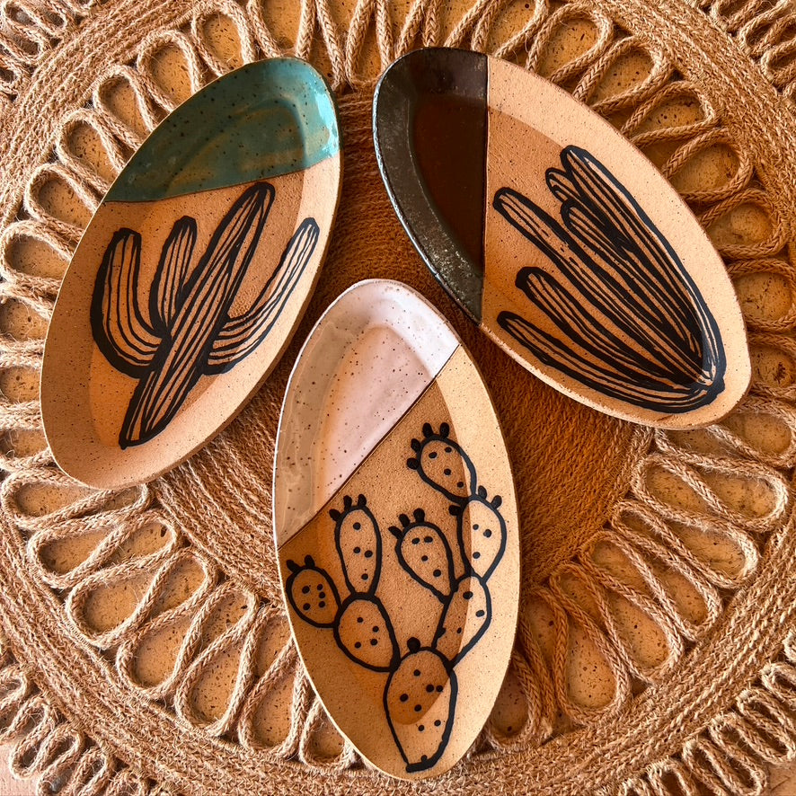Desert Dreaming Cacti Trinket Dishes